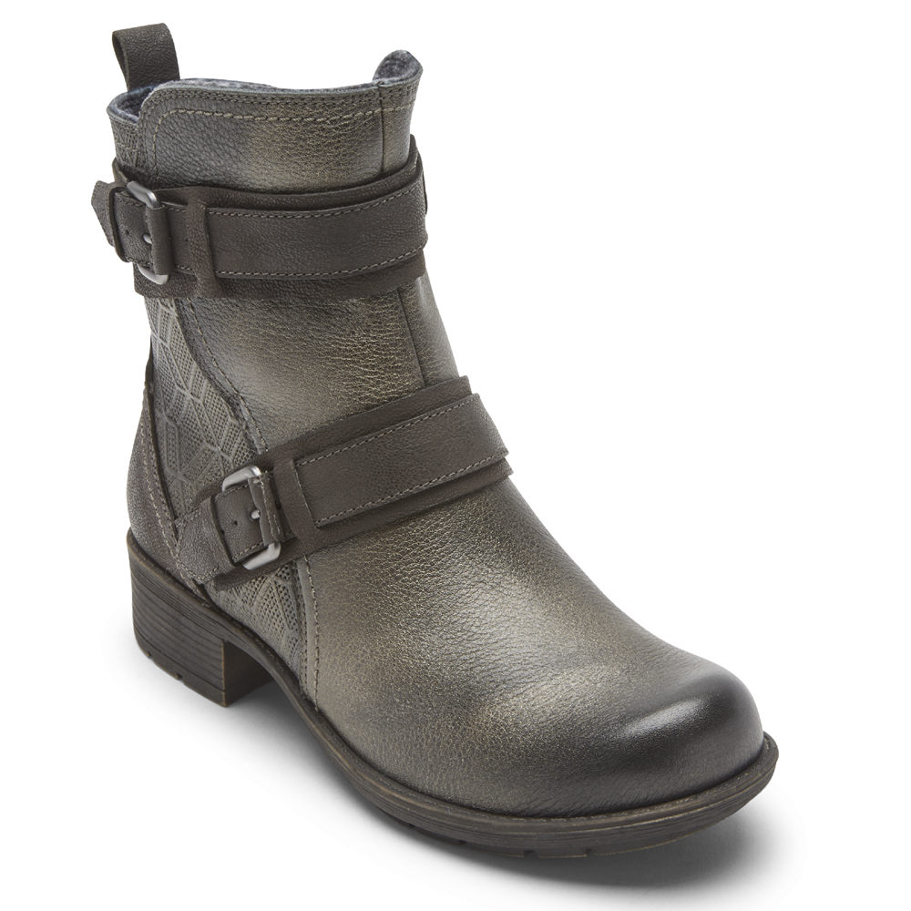 Rockport Støvler Dame Olivengrønne - Cobb Hill Alessia Strap - JFVN59127